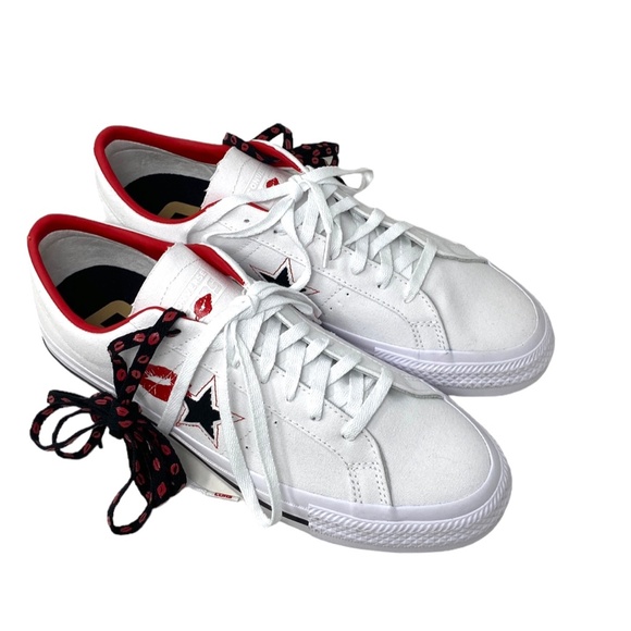 Converse CONS One Star Pro Shoes Low Skate Sneakers Men's Canvas White A04606C - Picture 3 of 10